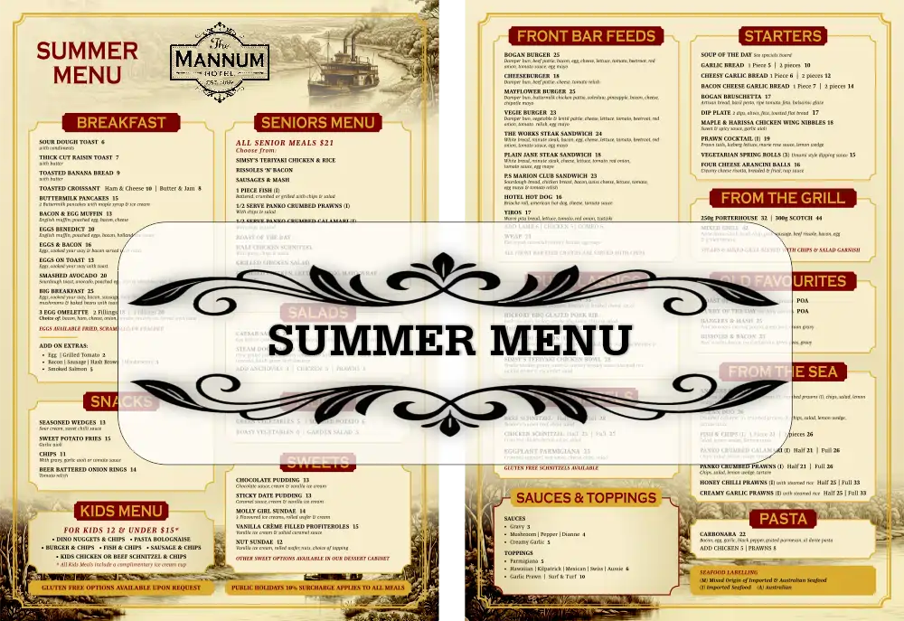 Summer Menu